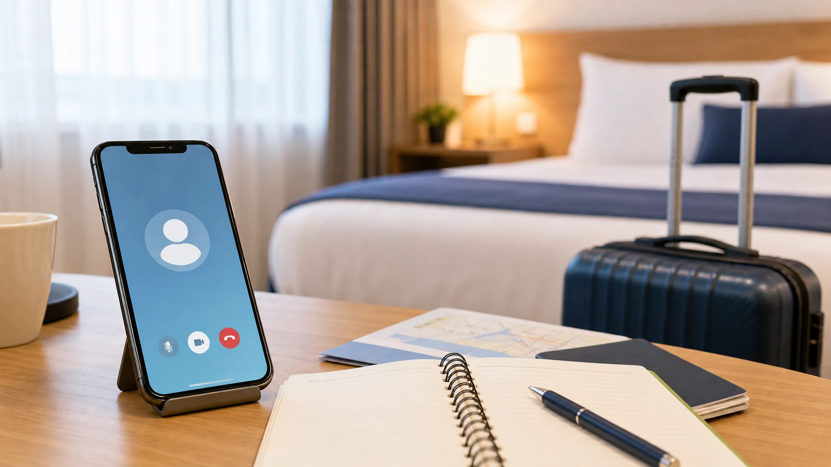 キャンセル料について早めに相談するためスマホを確認するイメージ
