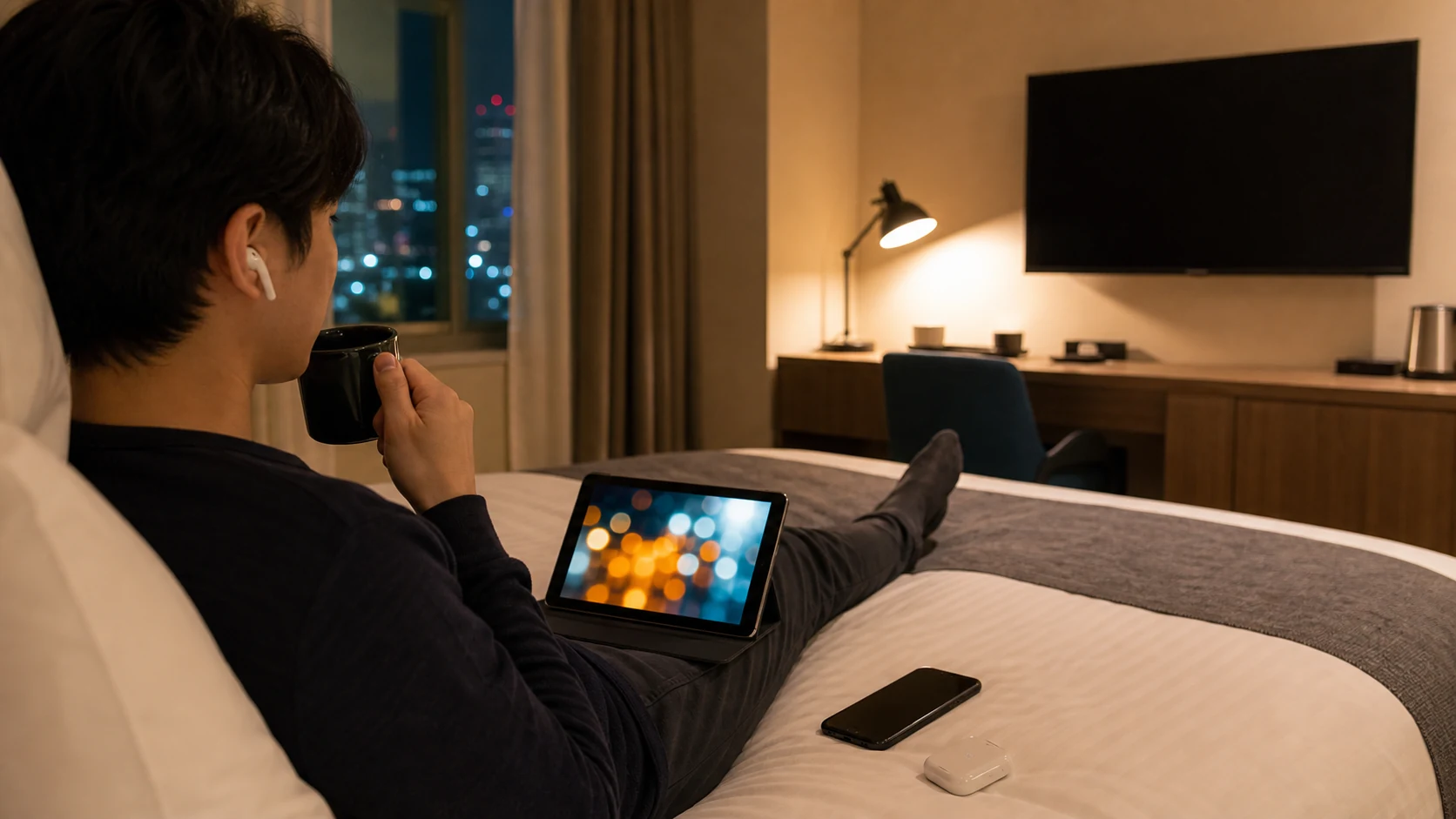 ミラーリングできないときにスマホやタブレットで動画を見るイメージ