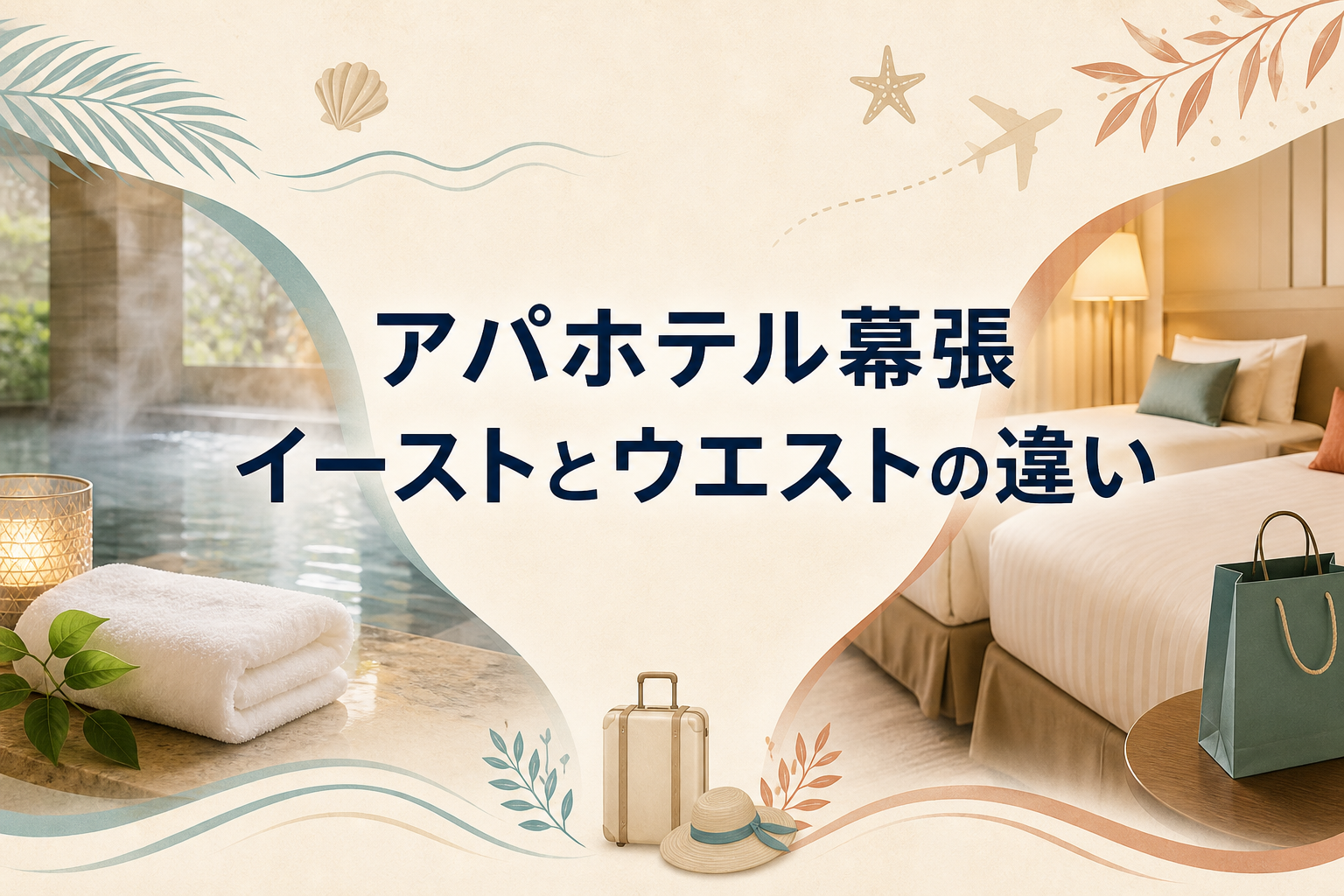 アパホテル幕張のイーストとウエストはどっち?大浴場・客室など7つの違い